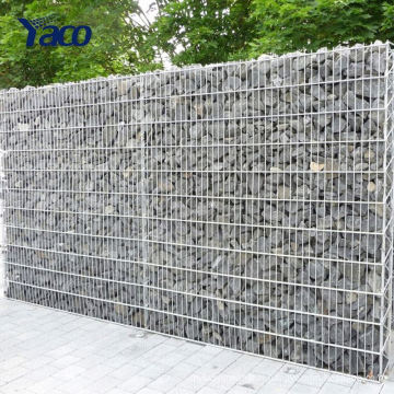 Boîte de Gabion de PVC galvanisée décorative de 80 * de 100mm soudée